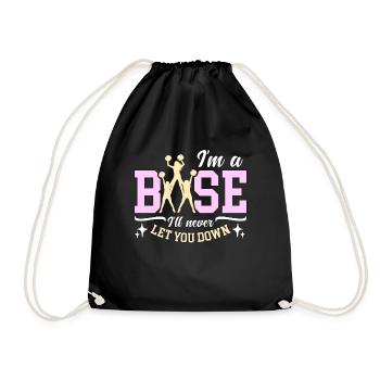 Cheerleading I'm Base I'll Never Let You Gymnastic - Turnbeutel - Schwarz - Vorne