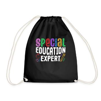 Expert in Special Education Teachers Special Education - Drawstring Bag - black - Front