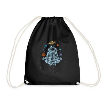 Future Astronaut Meditation - Drawstring Bag - black - Front