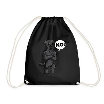 propriétaire de chien chiens pas de chien disant animal de compagnie - Sac de sport léger - noir - Devant