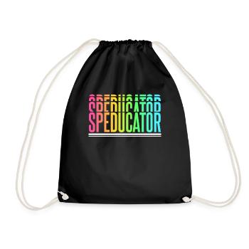 Speducator Special Education Teacher Special Education - Drawstring Bag - black - Front