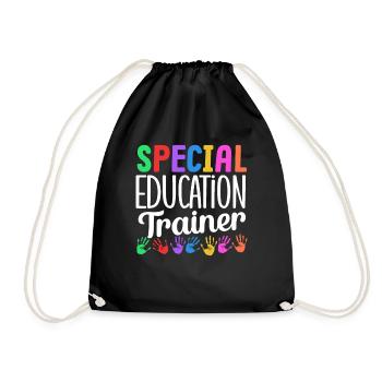 Special Education Trainer Special Education Teacher - Drawstring Bag - black - Front