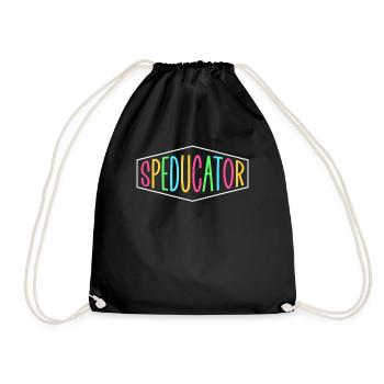 Speducator Teacher Special Education Special Education - Drawstring Bag - black - Front