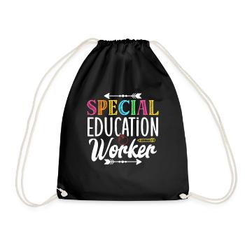 Special Education Workers Special Education Teachers - Drawstring Bag - black - Front