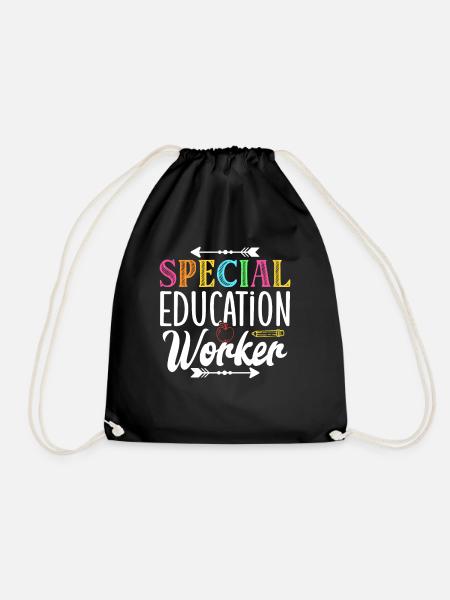 Special Education Workers Special Education Teachers - Drawstring Bag - black