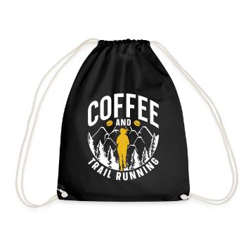 Café et trail running course course de trail running - Sac de sport léger - noir - Devant
