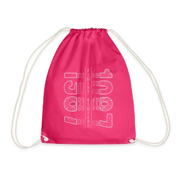 Finest Vintage 1987 Year of birth 1987 Birthday - Drawstring Bag - fuchsia - Front