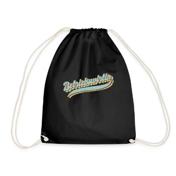 BWL Vintage Betriebswirtin - Turnbeutel - Schwarz - Vorne