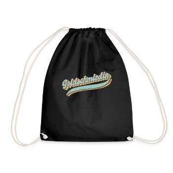 Juwelier Vintage Goldschmiedin - Turnbeutel - Schwarz - Vorne