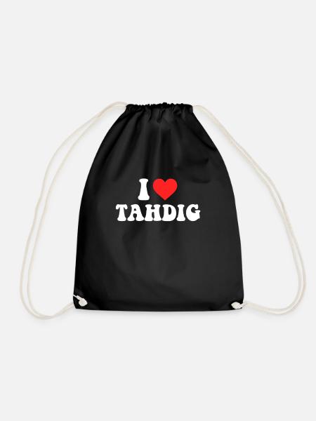 I Love Tahdig, persan foodiranian - Sac de sport léger - noir