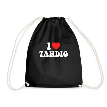 I Love Tahdig, foodiranian persian - Turnbeutel - Schwarz - Vorne