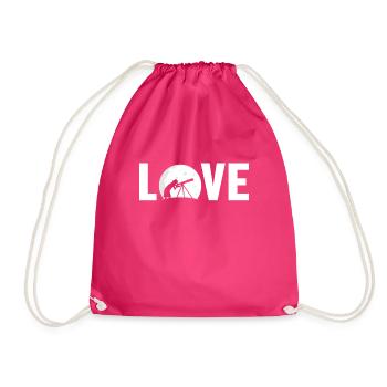 Love Astronomy Photographer Starry Sky Cosmologist - Drawstring Bag - fuchsia - Front
