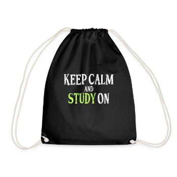 Study Saying - Drawstring Bag - black - Front