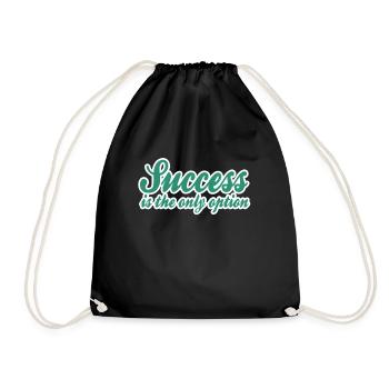 Dicton de succès - Sac de sport léger - noir - Devant