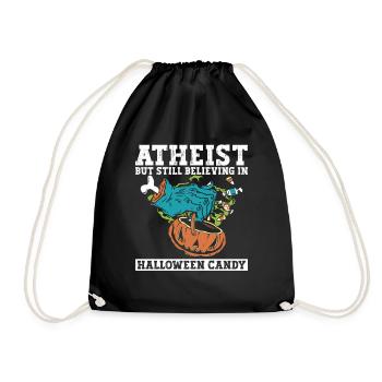 Athéisme athée Anti Église Halloween - Sac de sport léger - noir - Devant