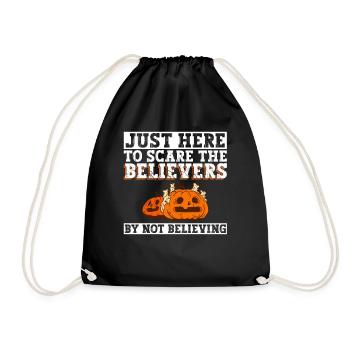 Athéisme athée Anti Église Halloween - Sac de sport léger - noir - Devant