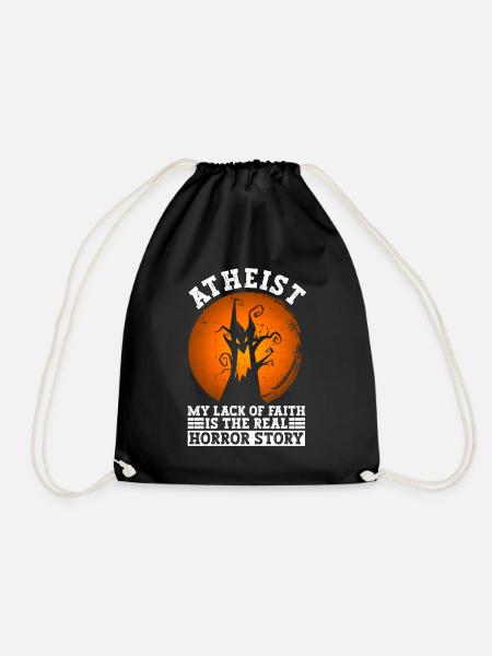 Atheist Atheismus Anti Kirche Halloween - Turnbeutel - Schwarz