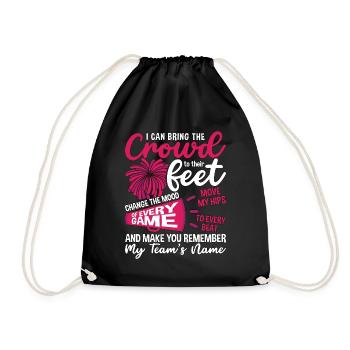 Cheerleading I Can Bring The Crowd To Cheer Squad - Drawstring Bag - black - Front