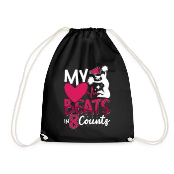 Cheerleading My Heart bat en 8 chefs d’accusation Cheering - Sac de sport léger - noir - Devant