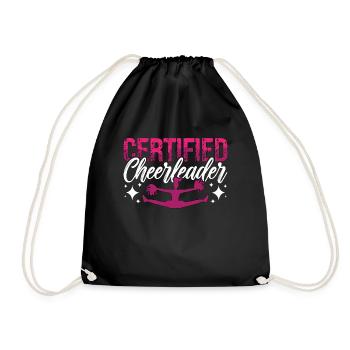 Cheerleading Certified Cheerleader Cheering Dancer - Sac de sport léger - noir - Devant