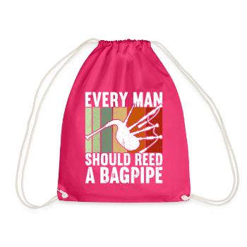 Cornemuse Cornemuse Ecosse Bagpiper - Sac de sport léger - fuchsia - Devant