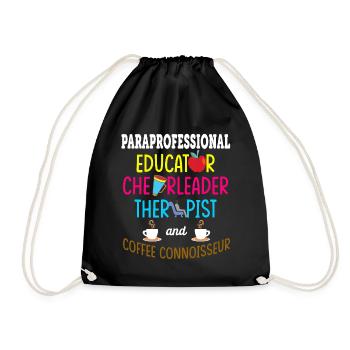 Aide-enseignante enseignante - Sac de sport léger - noir - Devant