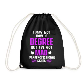 Aide-enseignante enseignante - Sac de sport léger - noir - Devant