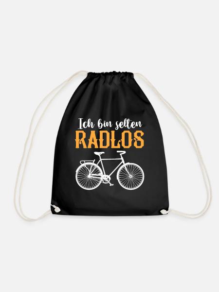 Ich Bin Selten Radlos Fahrrad - Turnbeutel - Schwarz