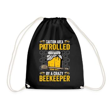 Beekeepers Bees Honey bees Beekeeping - Drawstring Bag - black - Front