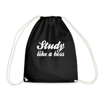 Study Saying - Drawstring Bag - black - Front