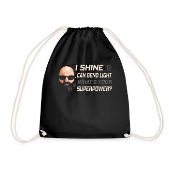 Being Bald Bald Guy With A Beard Bald Dad - Drawstring Bag - black - Front