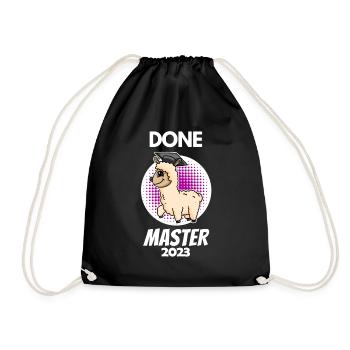 Master 2023 - Master terminé - Sac de sport léger - noir - Devant