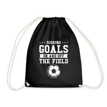 Journée internationale de la femme Objectif de la puissance du football féminin - Sac de sport léger - noir - Devant