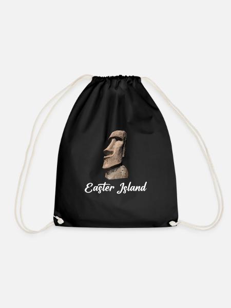île de pâques moai, île de Pascua île de Pâques - Sac de sport léger - noir