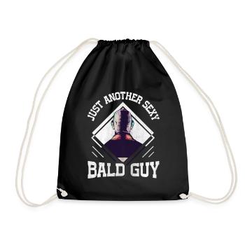 Being Bald Bald Guy With A Beard Bald Dad - Drawstring Bag - black - Front