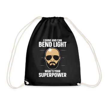 Being Bald Bald Guy With A Beard Bald Dad - Drawstring Bag - black - Front