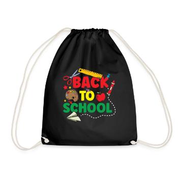 Back to School Teachers Back to School Back to School - Drawstring Bag - black - Front