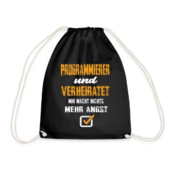 Programmierer - Turnbeutel - Schwarz - Vorne