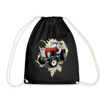 Fortschritt Traktor ZT 300 - Turnbeutel - Schwarz - Vorne