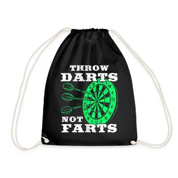 Darts Sports Club, Dartboard, Arrow Sport Darts - Drawstring Bag - black - Front