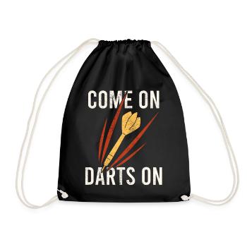 Darts Sports Club, Dartboard, Arrow Sport Darts - Drawstring Bag - black - Front