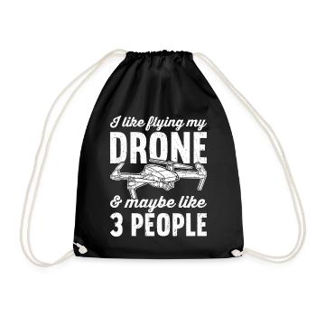 Drone pilote Drones - Sac de sport léger - noir - Devant