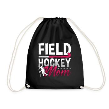 Field Hockey Mom Ice Hockey Team Loves Goalkeeper - Turnbeutel - Schwarz - Vorne
