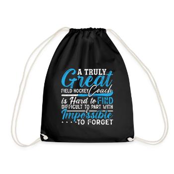 Field Hockey A Truly Great Field Hockey Goalkeeper - Drawstring Bag - black - Front