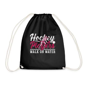 Field Hockey Players Walk On Water Hockey Goalie - Turnbeutel - Schwarz - Vorne
