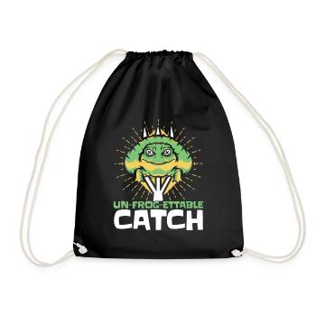 Un Frog Ettable Catch Kaulquappe Laubfrosch - Turnbeutel - Schwarz - Vorne