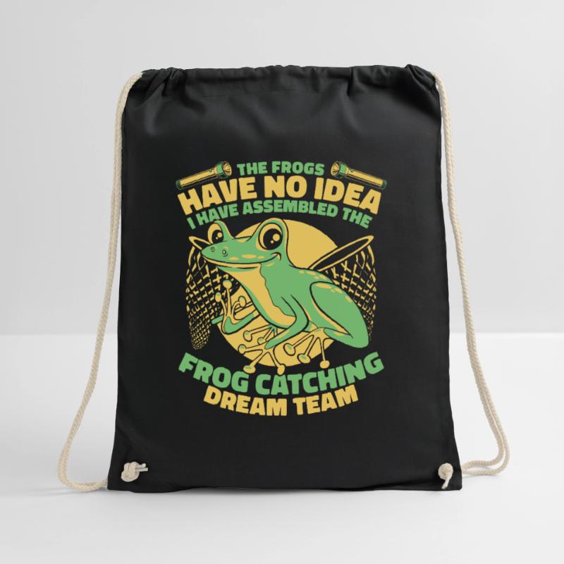 The Frogs Have No Idea Tree Frog Toad Frog Drawstring Bag