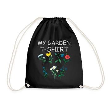 T-shirt de jardin pour jardiniers et jardinage - Sac de sport léger - noir - Devant