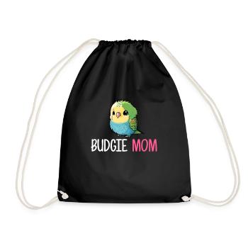 budgerigar parakeet, budgie - Drawstring Bag - black - Front