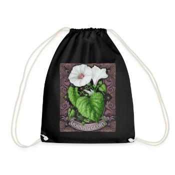 Field winds, winds, vintage botanical illustration - Drawstring Bag - black - Front